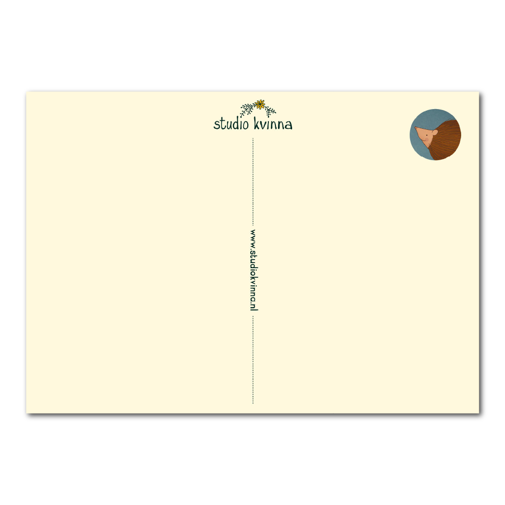 Egeltje met dennenappel | Kaart