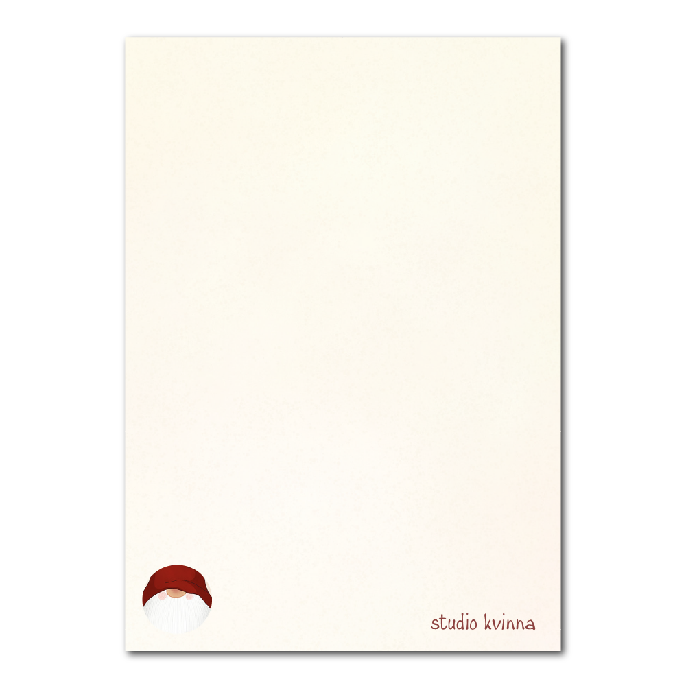 Scandinavische tomte | Kerstkaart