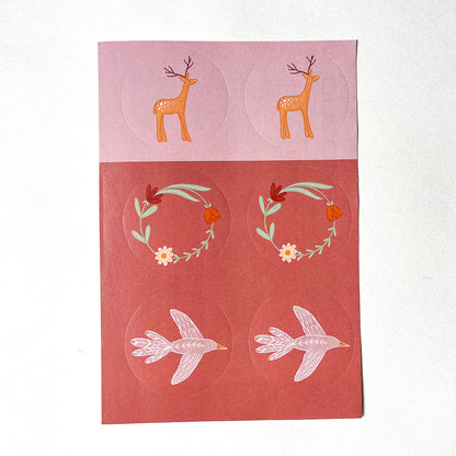 Nordic birthday stickervel