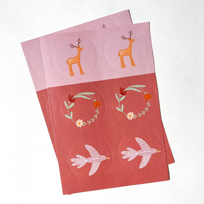 Nordic birthday stickervel