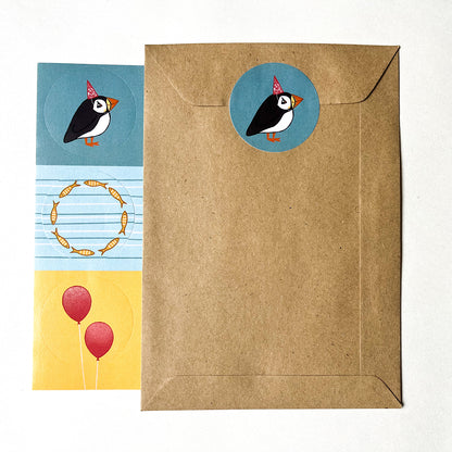 Zee-feestje stickervel