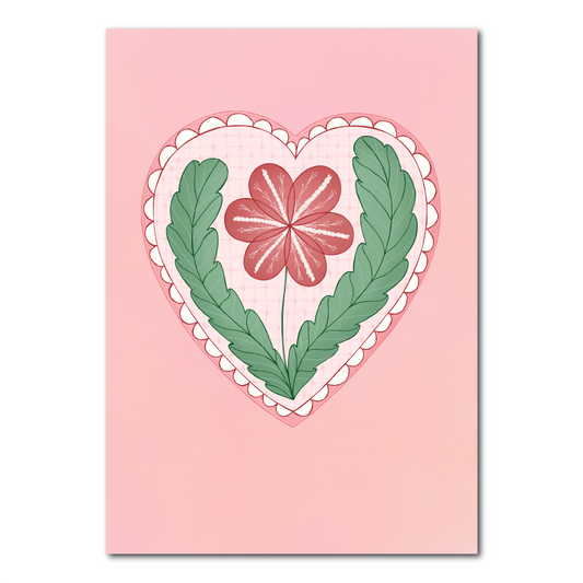 Heart with flower | Card