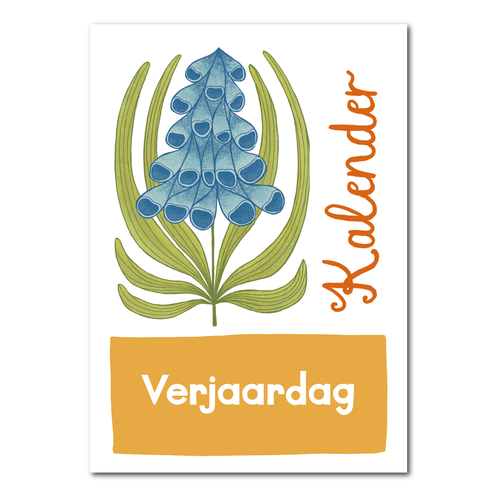 Birthday Calendar with Flowers