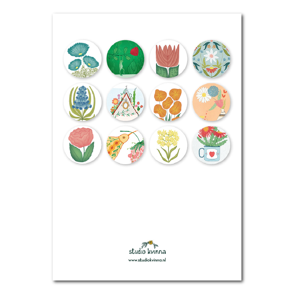 Birthday Calendar with Flowers
