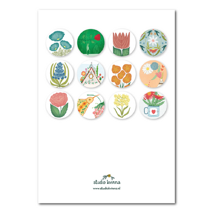 Birthday Calendar with Flowers