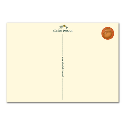 Slaapmuis op herfstblaadjes | Kaart