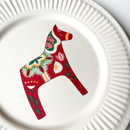 Bordje Zweeds paard wit