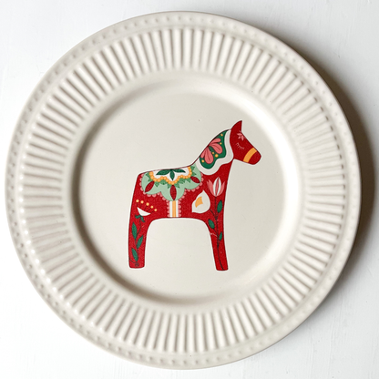 Bordje Zweeds paard wit