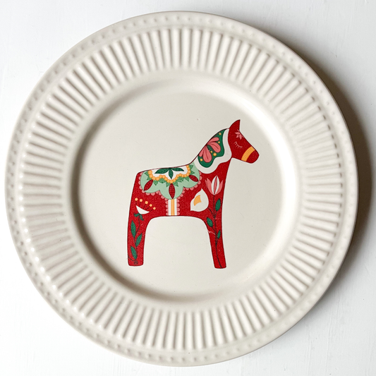 Bordje Zweeds paard wit