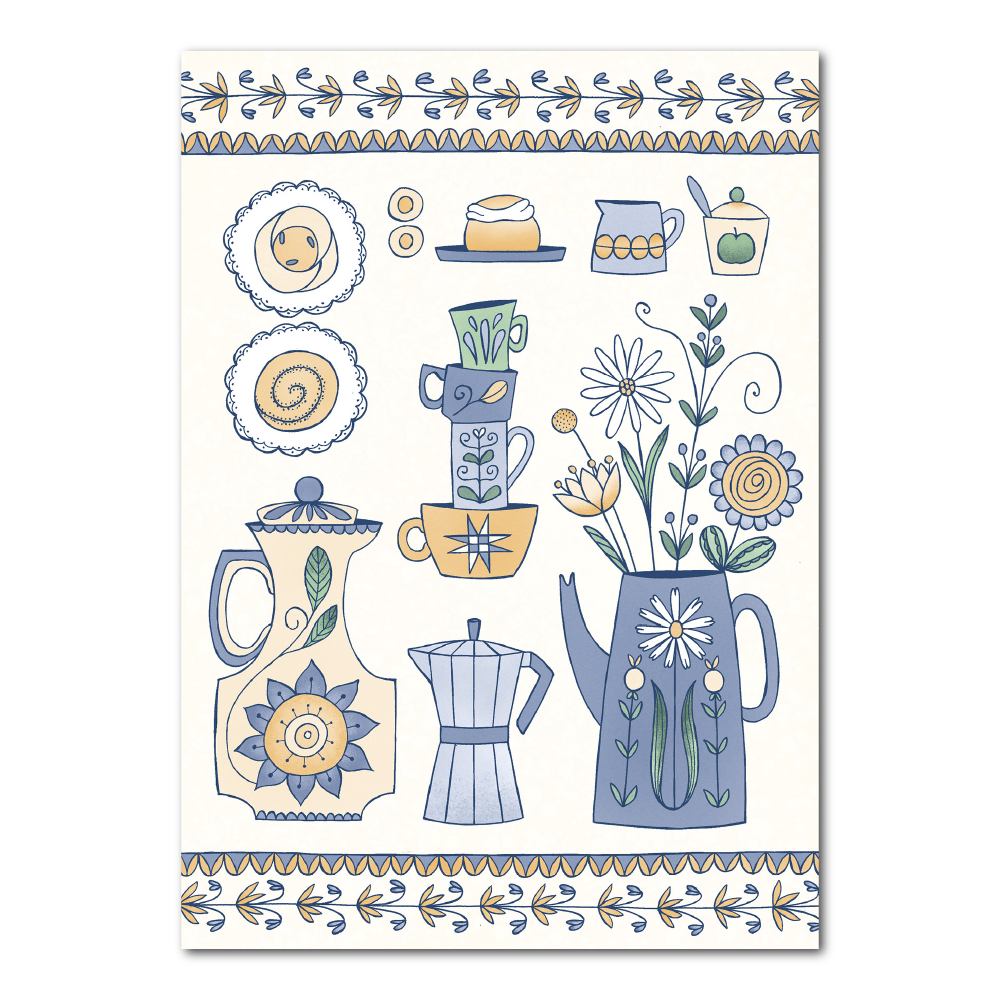 Zweedse Fika | Ansichtkaart