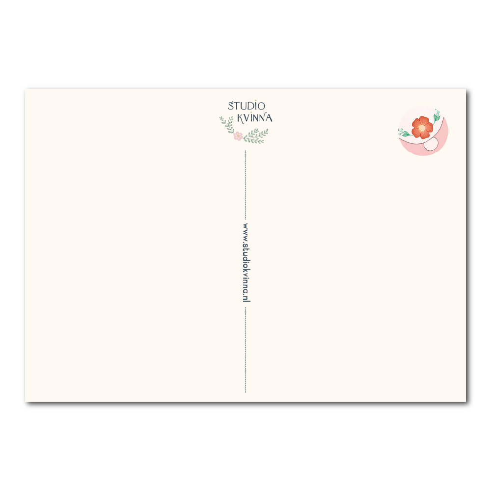 Klein konijntje met paardenbloem | Kaart