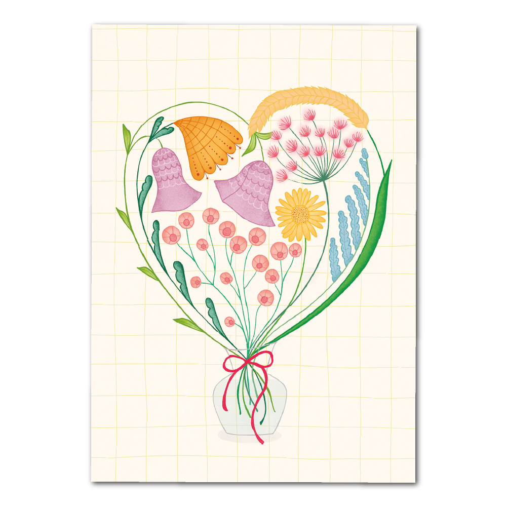 Hart van bloemen | Kaart