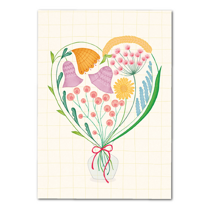 Hart van bloemen | Kaart