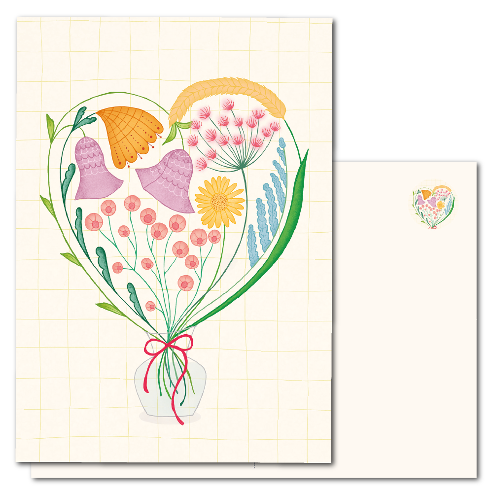 Hart van bloemen | Kaart