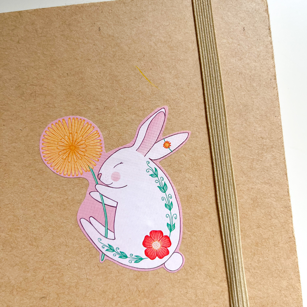 Slapend konijntje | Sticker