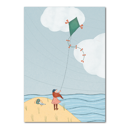 Vlieger in de wind | A5 print