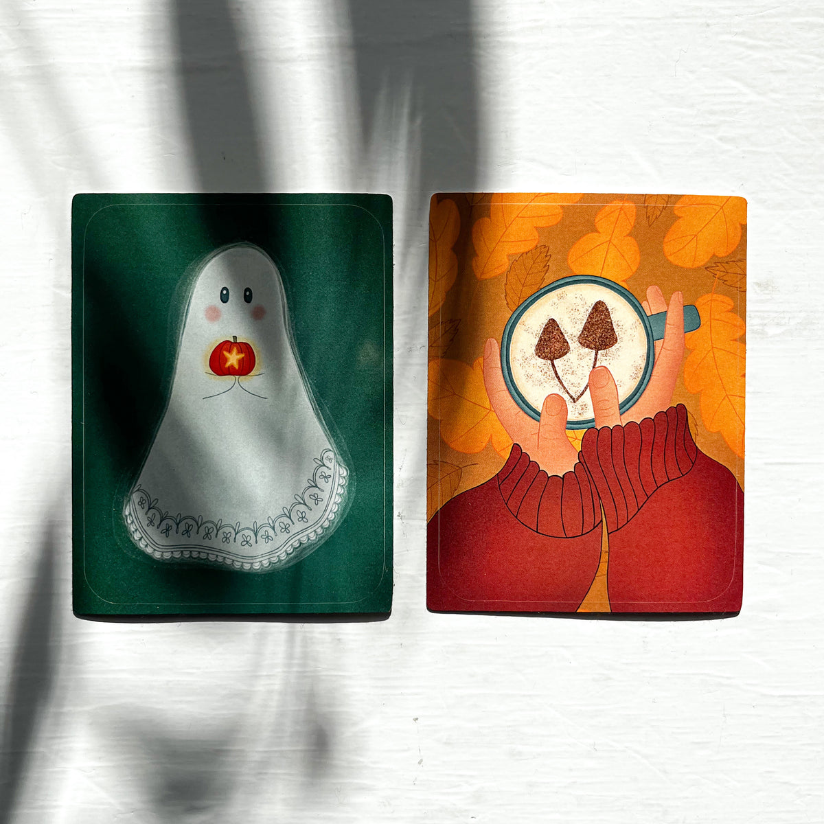 Spookje met pompoen | Sticker