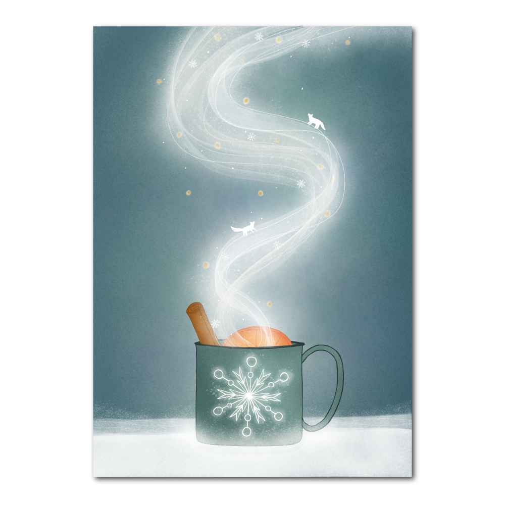 Winterse damp | Ansichtkaart