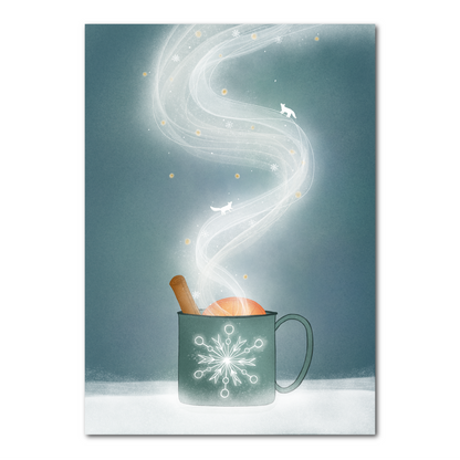 Winterse damp | Ansichtkaart