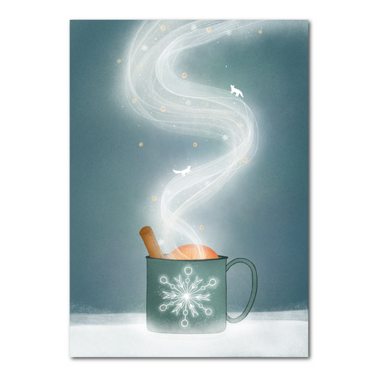 Winterse damp | Ansichtkaart