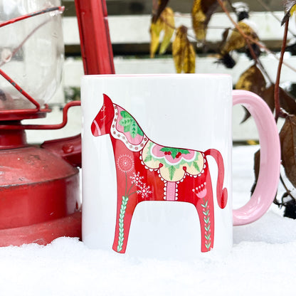 Kerstmok met Zweeds paard