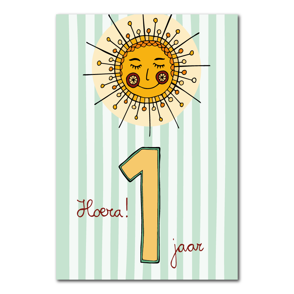 Hooray 1 year | Card