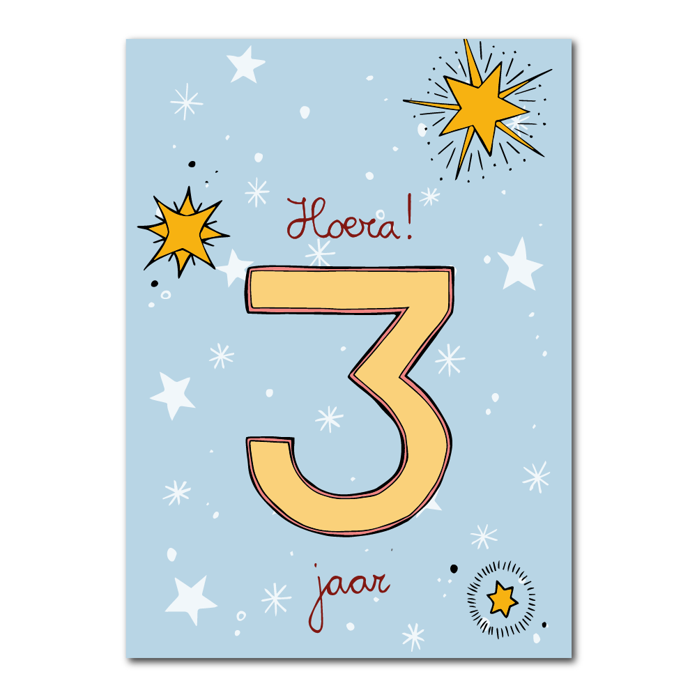 Hooray 3 years | Card