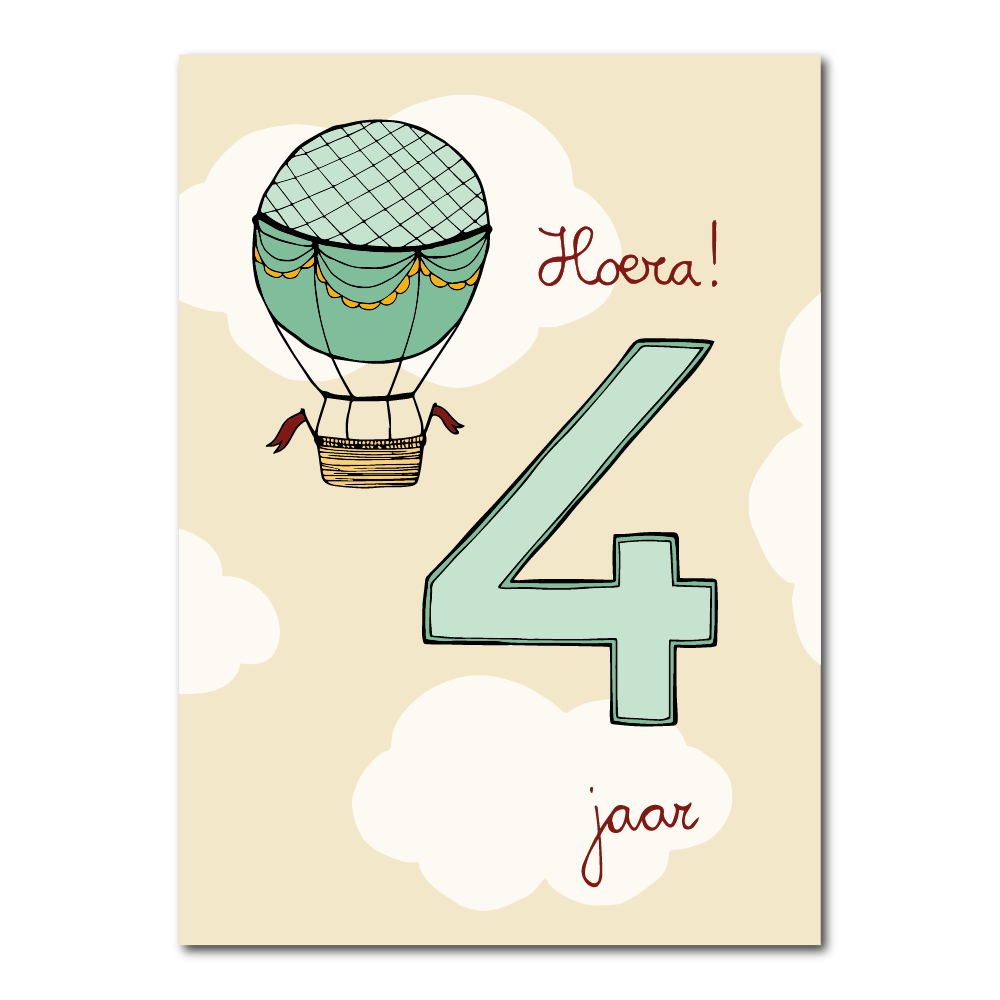 Hooray 4 years | Card