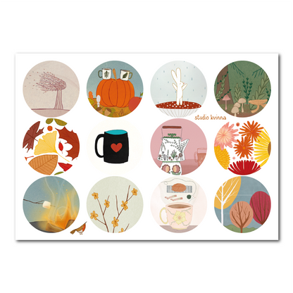 Stickervel hygge